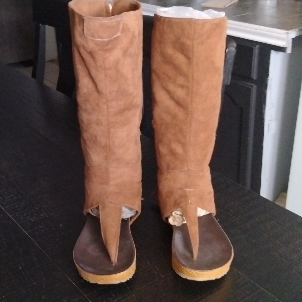 SUEDE SANDALS - Picture 3 of 14